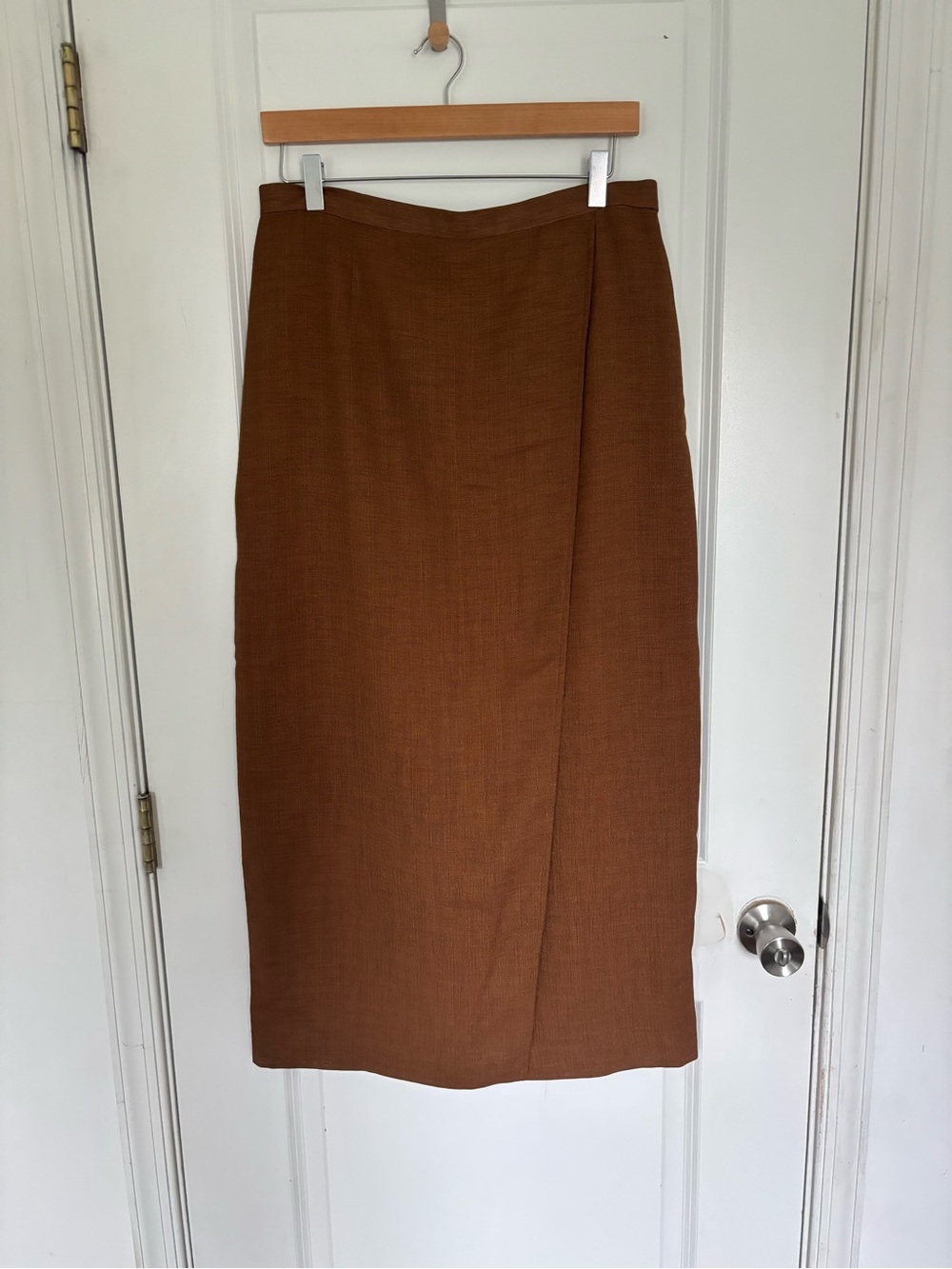 🎉 3/$15 Vintage Laura Henson Faux Wrap Maxi Skirt 16